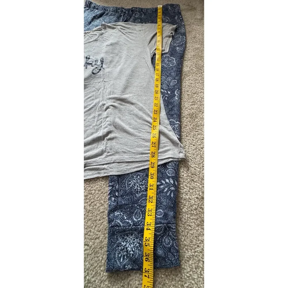 Lucky Brand Women's 2 Pieces Pajama Set Jogger Tee Crew Neck Top PJ - Picture 6 of 6